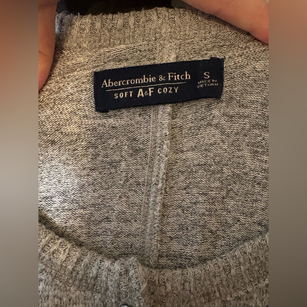 Abercrombie & Fitch Y2K Women’s  Gray Long Sleeve Top Size Small Preppy, 90s - Picture 5 of 12